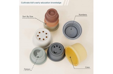 Food Grade Silicone Sport Stacking Cups