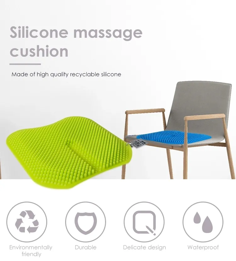 Silicone molding Massage Seat Cushion Wholesale, comfortable Chair/Car Silicone 