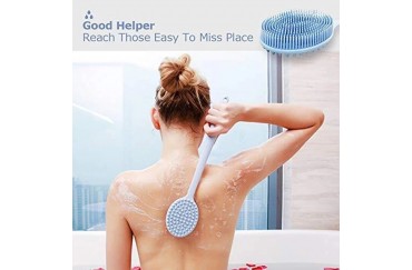 2021 Silicone Handle Long Shower Brush